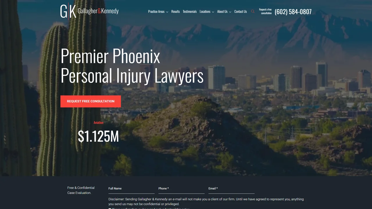 Gallagher & Kennedy Injury Lawyers - PHOENIX, AZ office in Phoenix, Arizona