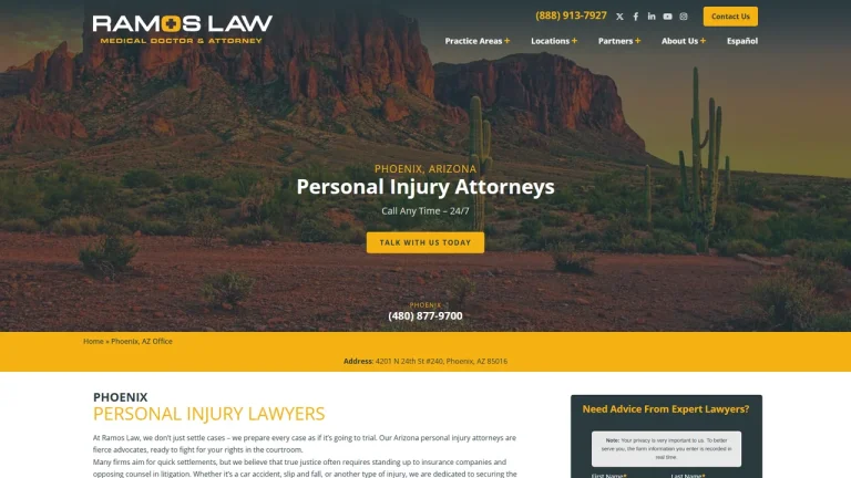 Ramos Law Personal Injury & Accident Lawyers - Phoenix, Arizona - PHOENIX, AZ - Attorney in Phoenix