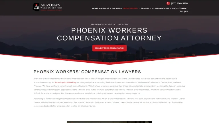 Arizona's Work Injury Firm - Phoenix, AZ - Attorney in Phoenix