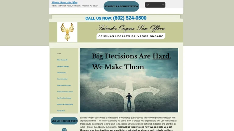 Salvador Ongaro Law Offices Phoenix, AZ - Attorney in Phoenix