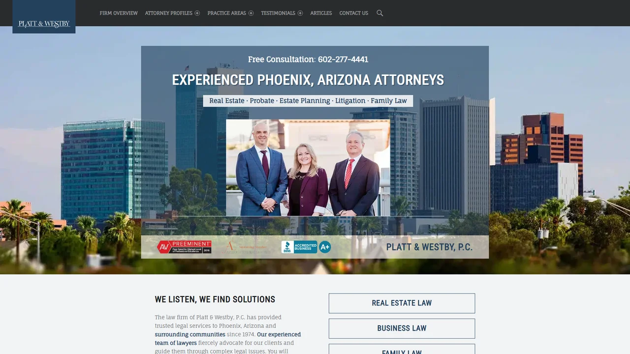 Platt & Westby, P.C. - PHOENIX, AZ office in Phoenix, Arizona