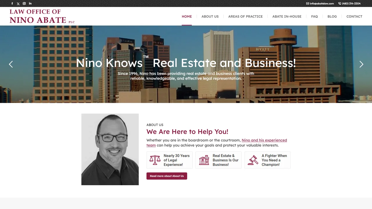The Law Office of Nino Abate, PLC - Phoenix, AZ office in Phoenix, Arizona