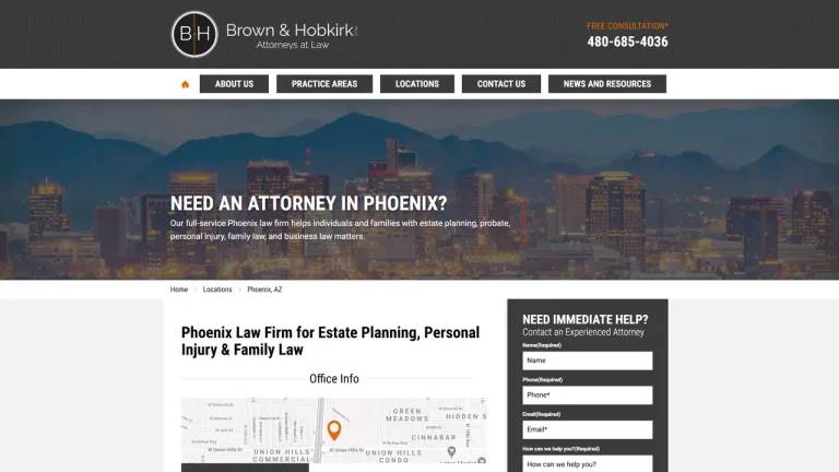 Brown & Hobkirk, PLLC - Phoenix, AZ - Attorney in Phoenix