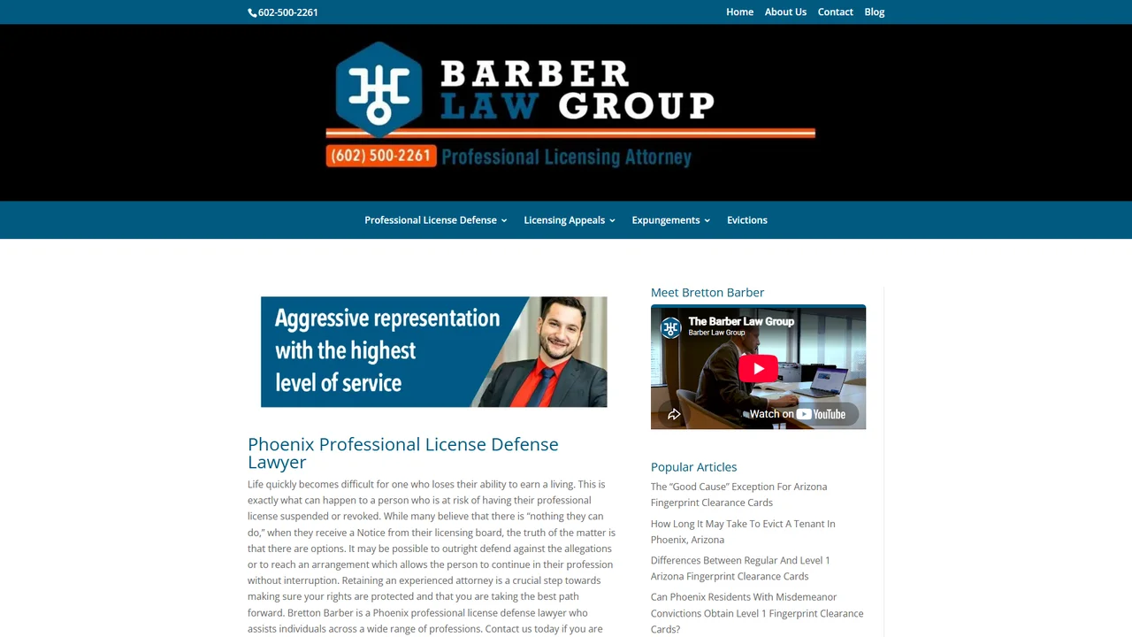 Barber Law Group, Phoenix, AZ office in Phoenix, Arizona
