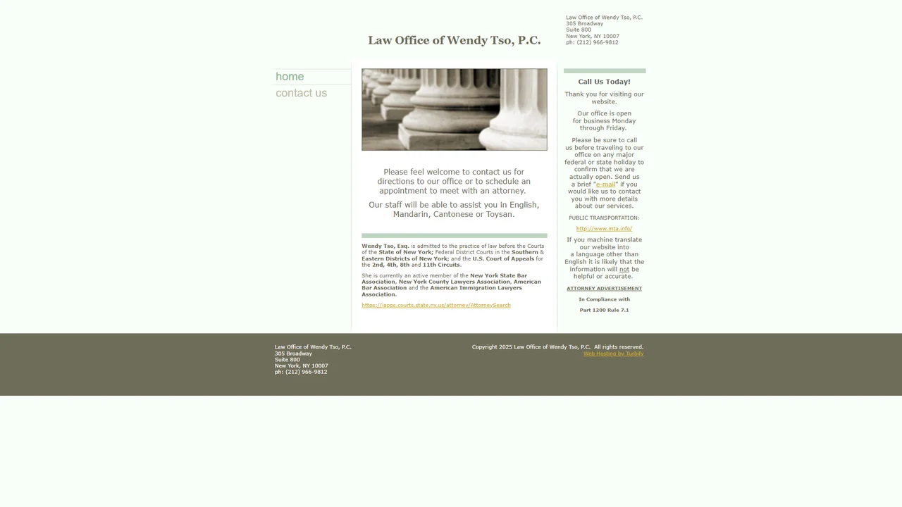 Law Office of Wendy Tso, P.C. - NYC, New York office in New York City, New York