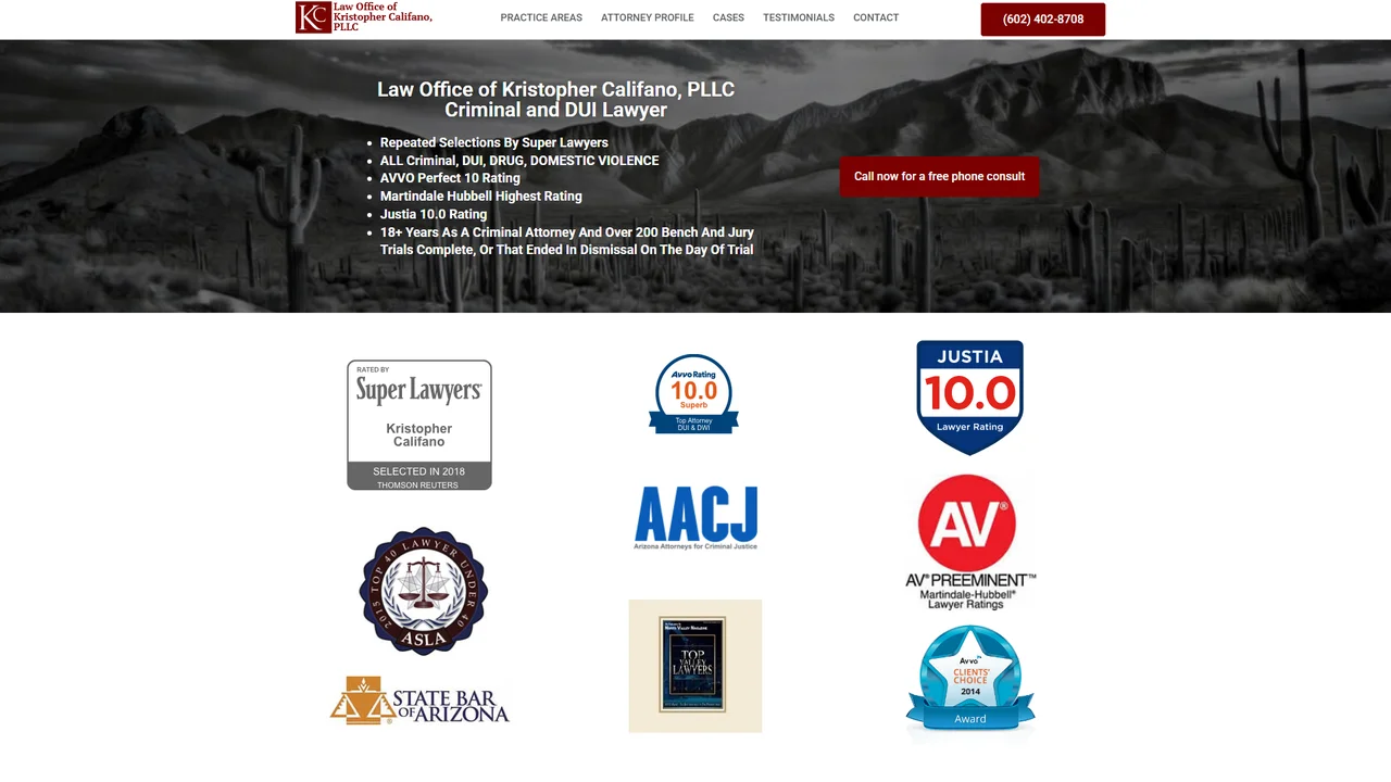 Law Office of Kristopher Califano, PLLC - Phoenix, AZ office in Phoenix, Arizona