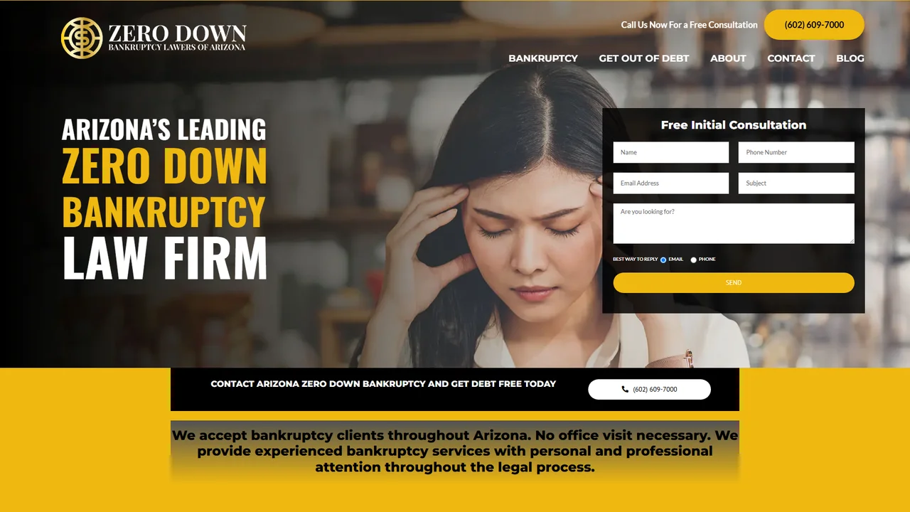 Arizona Zero Down Bankruptcy, Phoenix, AZ office in Phoenix, Arizona