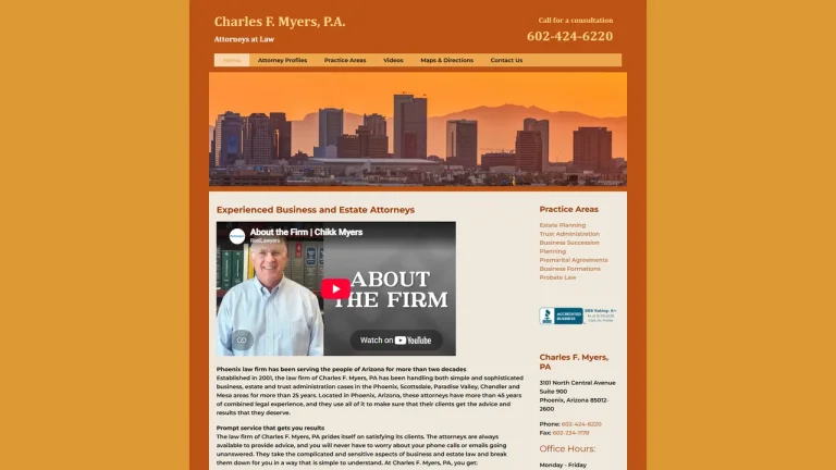 Charles F. Myers, P.A. - Phoenix, AZ - Attorney in Phoenix