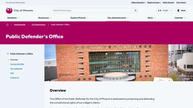 Phoenix Public Defender's Office - Phoenix, AZ - Attorney in Phoenix
