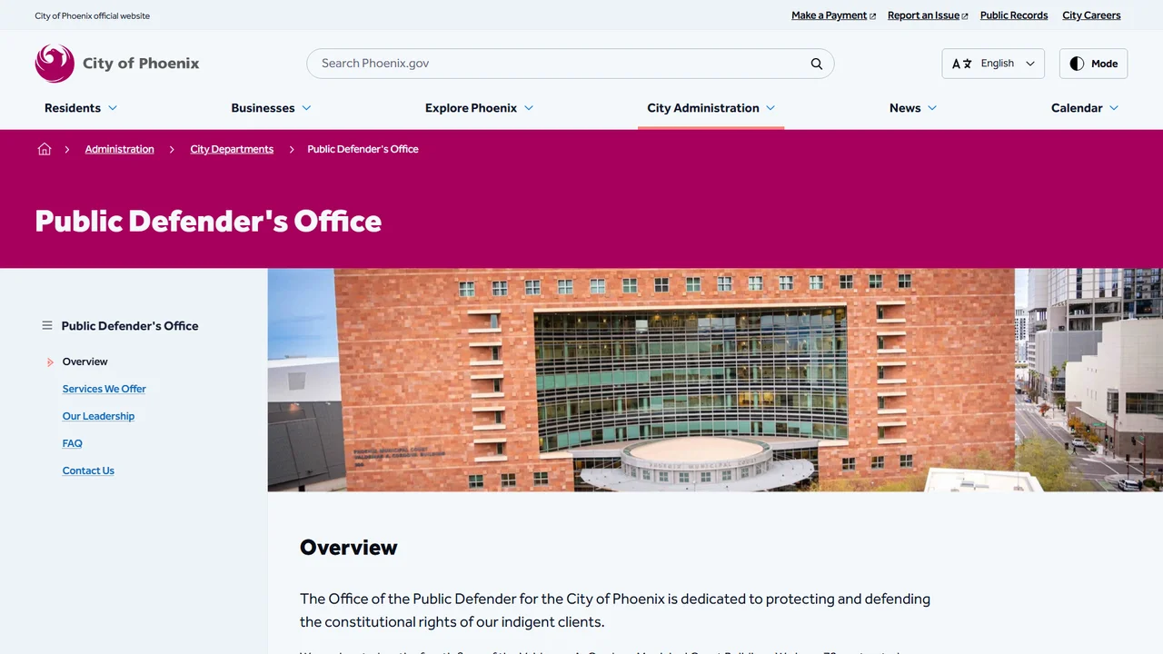 Phoenix Public Defender's Office - Phoenix, AZ office in Phoenix, Arizona