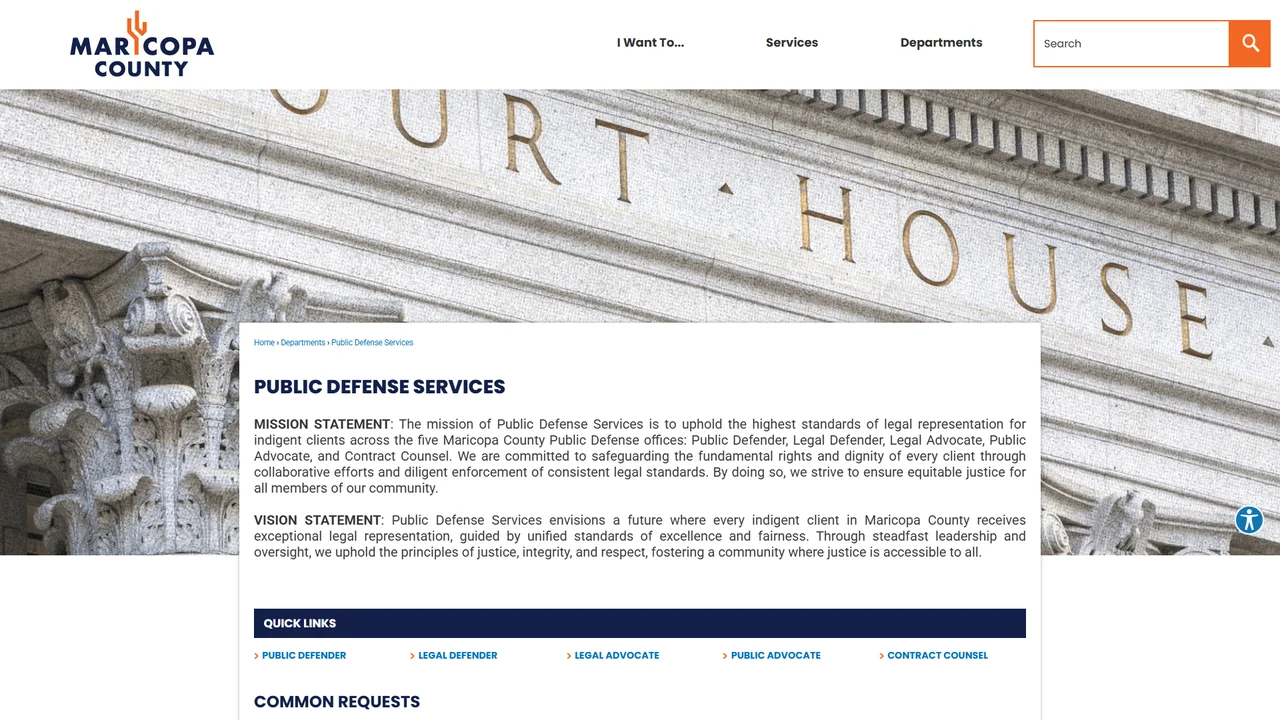 Maricopa County Office of Public Defense Services Phoenix, AZ office in Phoenix, Arizona