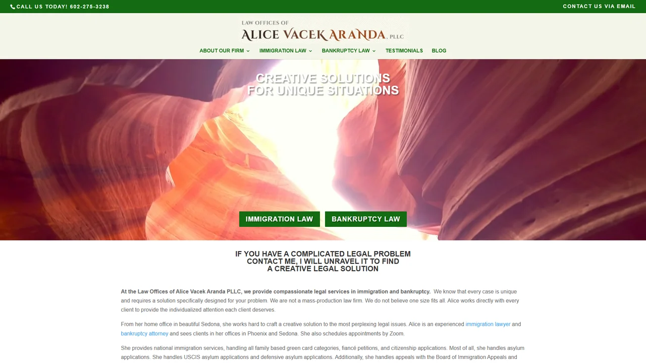 Law Offices of Alice Vacek Aranda, PLLC - Phoenix, AZ office in Phoenix, Arizona