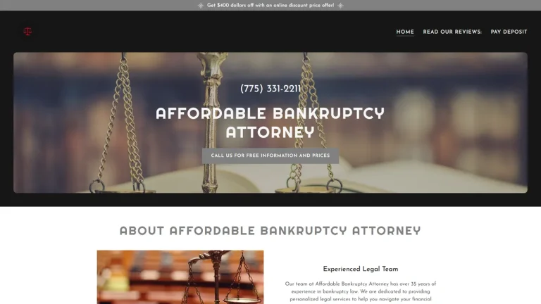 Affordable Bankruptcy Attorney Carson City, NV - Attorney in Carson City