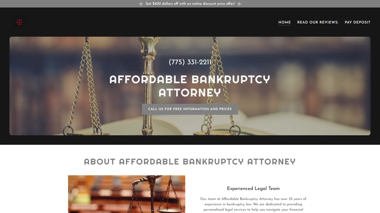 Affordable Bankruptcy Attorney Carson City, NV office in Carson City, Nevada
