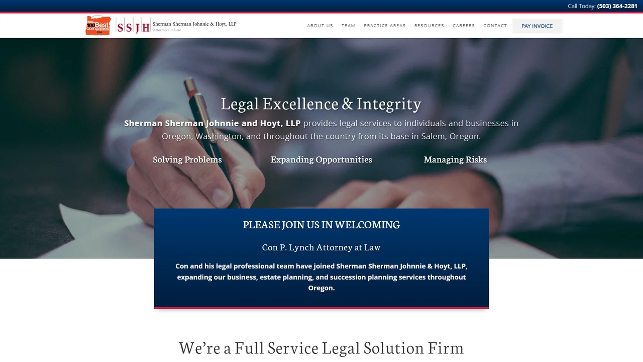 Sherman Sherman Johnnie & Hoyt, LLP - Salem, OR office in Salem, Oregon