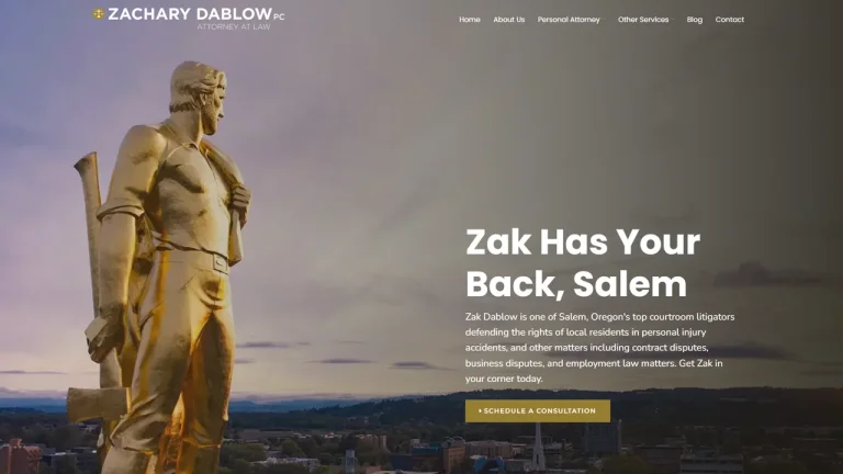Zachary Dablow, Attorney at Law - Salem, OR - Attorney in Salem