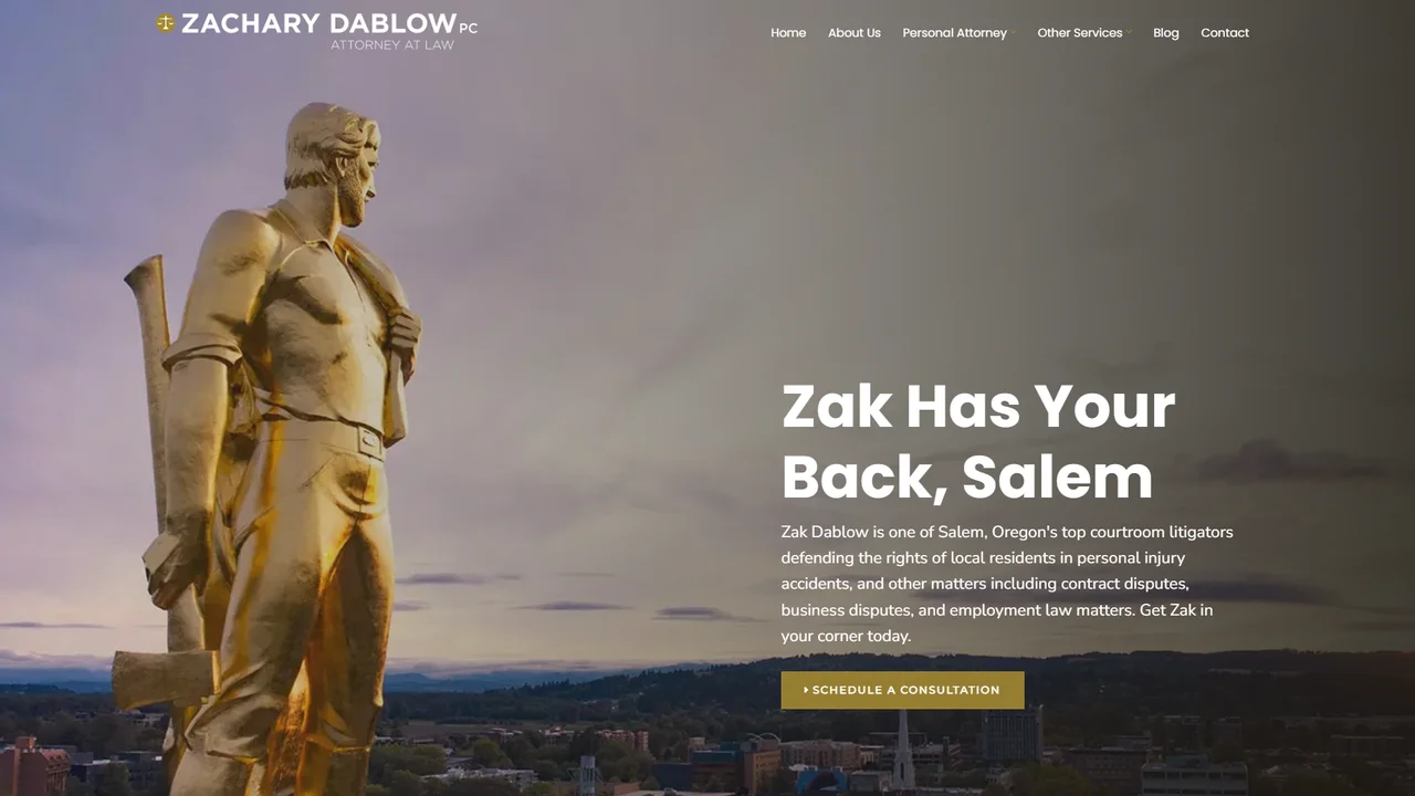Zachary Dablow, Attorney at Law - Salem, OR office in Salem, Oregon