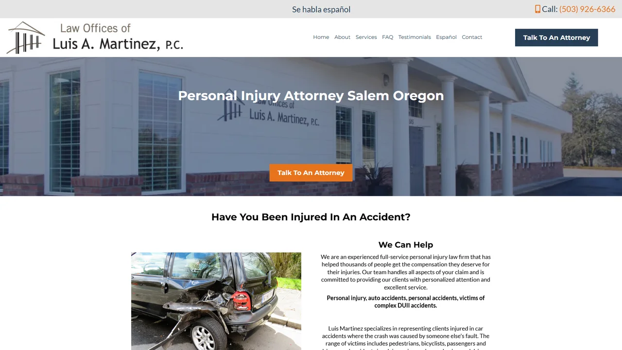 Law Offices of Luis A. Martinez, P.C. - Salem, OR office in Salem, Oregon