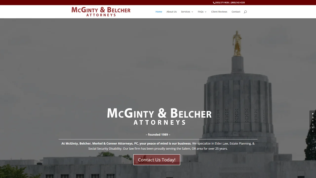 McGinty, Belcher, Merkel & Conner Attorneys, PC - Salem, OR office in Salem, Oregon