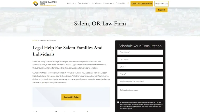 Pacific Cascade Legal - Salem, OR - Attorney in Salem