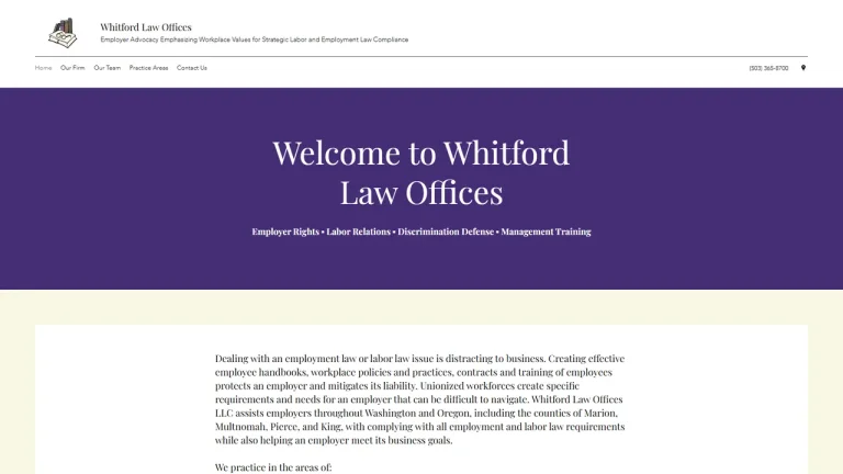 Whitford Law Offices - Salem, OR - Attorney in Salem