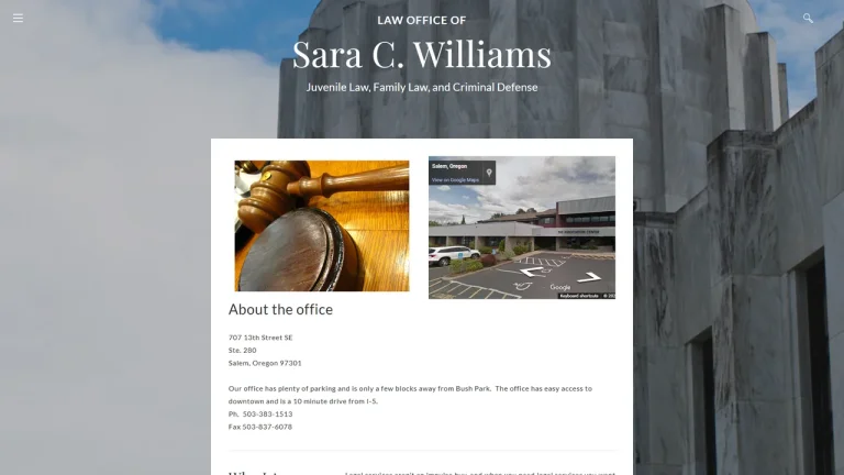 Sara C Williams Law Office Pc - Salem, OR - Attorney in Salem
