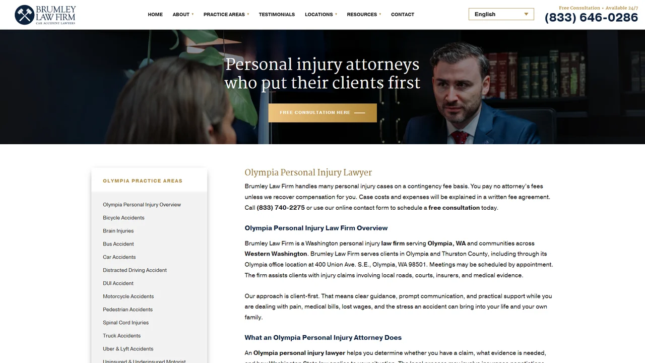 Brumley Law Firm Car Accident Lawyers - Olympia, WA office in Olympia, Washington
