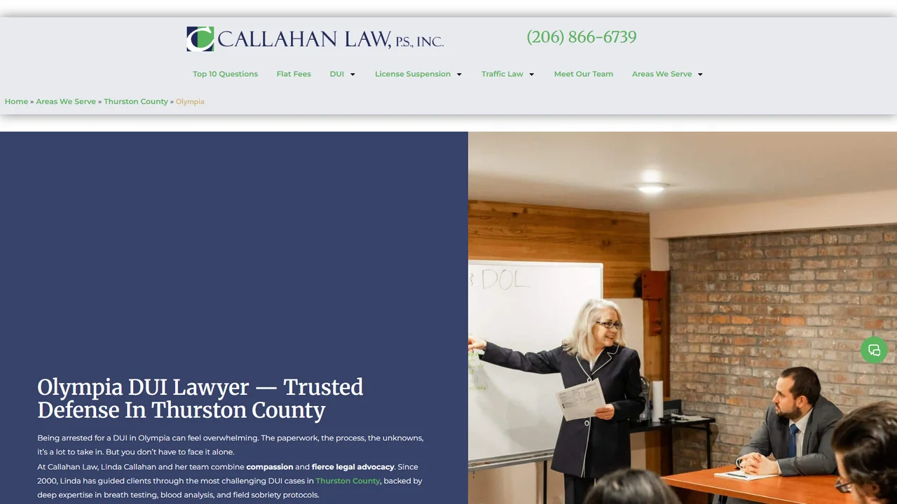 Callahan Law, P.S., Inc. - Olympia, WA office in Olympia, Washington