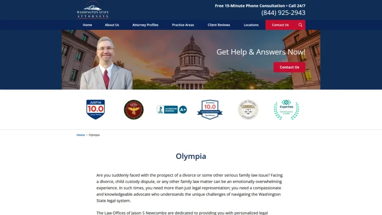 Washington State Attorneys, PLLC, Olympia, WA - Attorney in Olympia