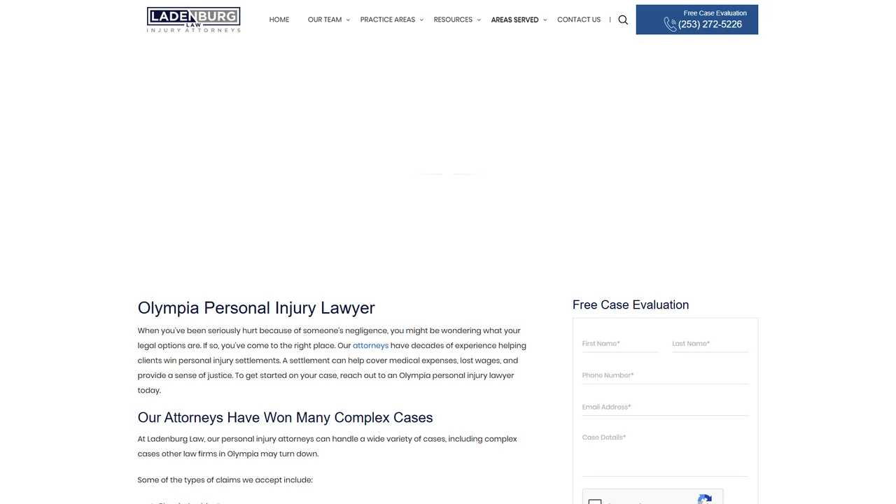 Ladenburg Law Injury Attorneys - Olympia, WA office in Olympia, Washington