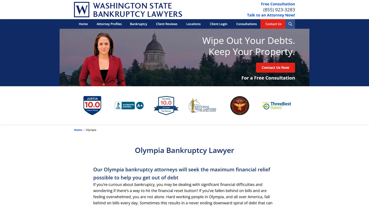 Washington State Bankruptcy Lawyers - Olympia, WA office in Olympia, Washington