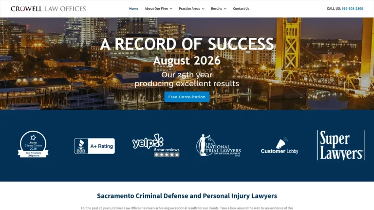 Crowell Law Offices, Sacramento, CA - Attorney in Sacramento