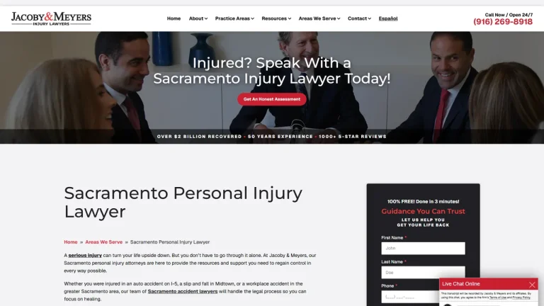 Jacoby & Meyers Accident & Injury Lawyers - Sacramento, CA - Attorney in Sacramento