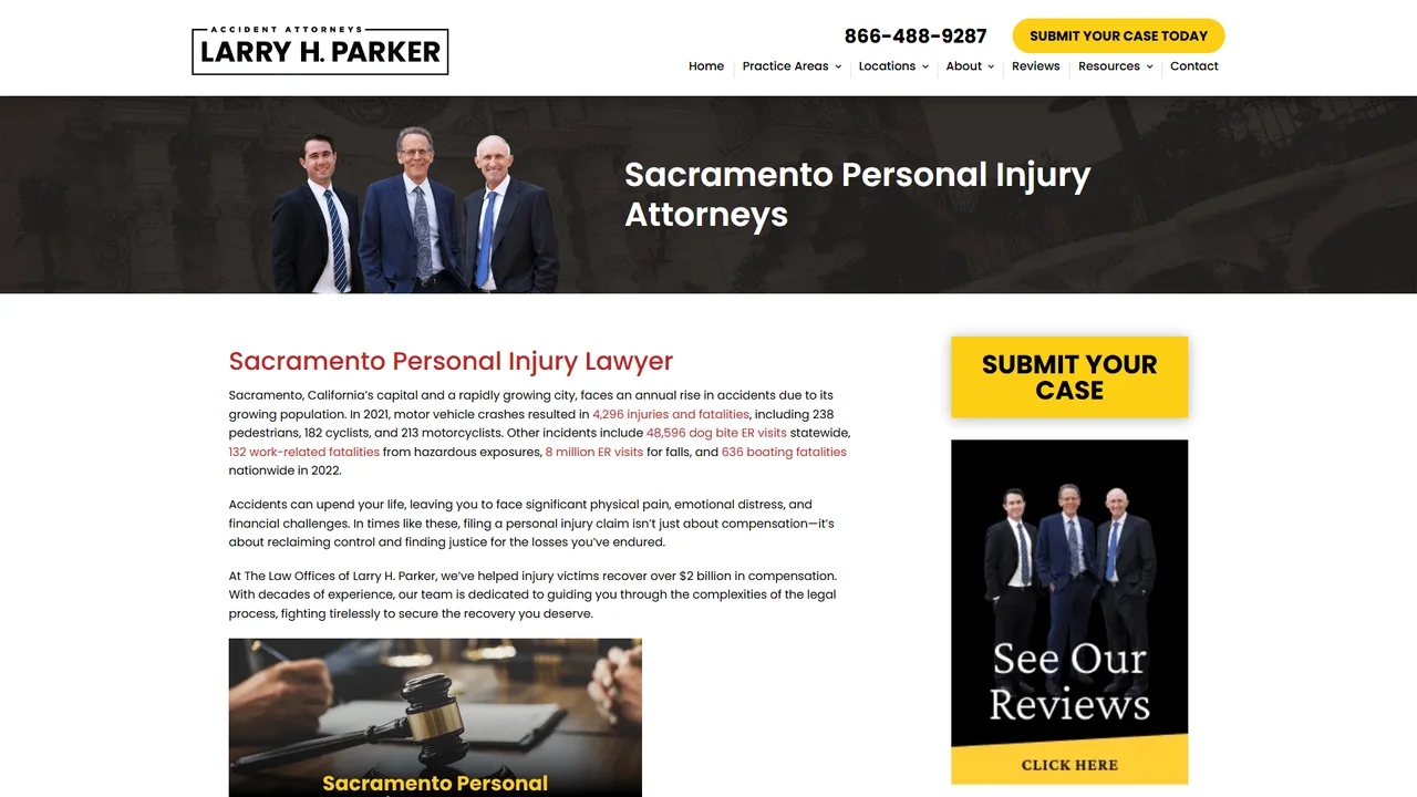 Larry H. Parker Accident Attorneys - Sacramento, CA office in Sacramento, California