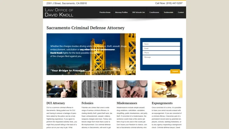 Law Office of David Knoll - Sacramento, CA - Attorney in Sacramento