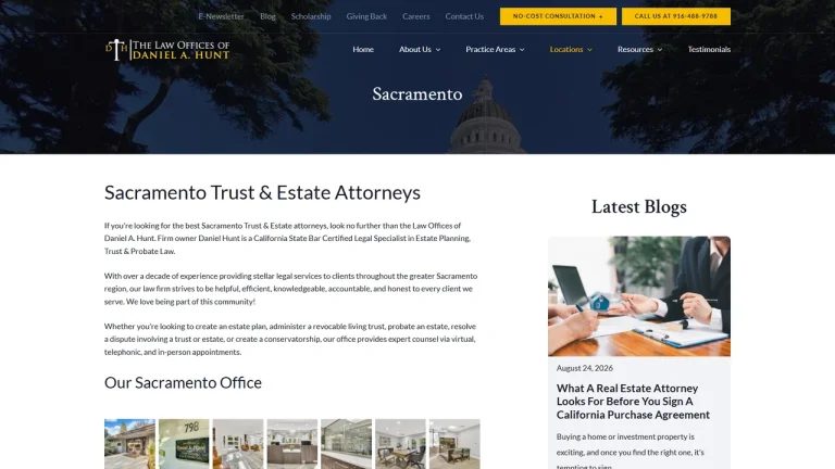 Law Offices of Daniel A. Hunt - Sacramento, CA - Attorney in Sacramento