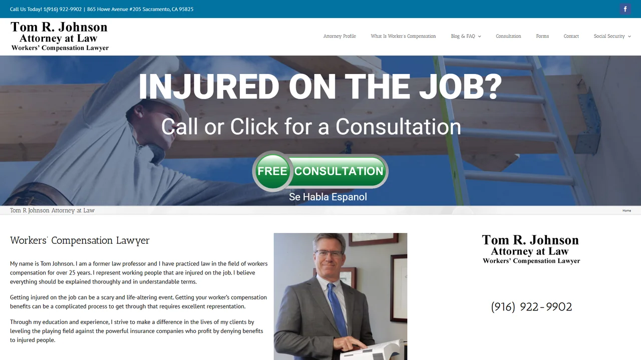 Tom R. Johnson, Attorney at Law, Sacramento, CA office in Sacramento, California