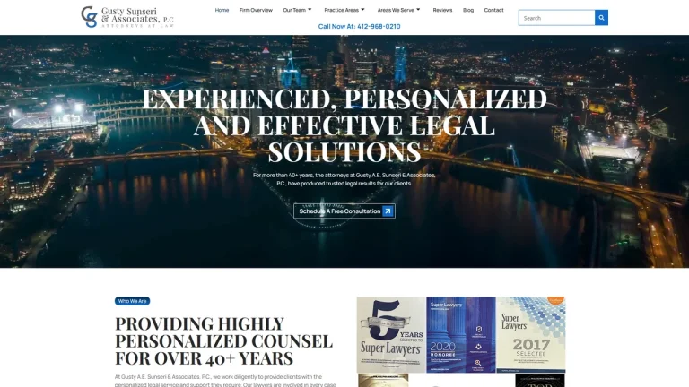 Gusty Sunseri & Associates, PC - Pittsburgh, PA - Attorney in Pittsburgh