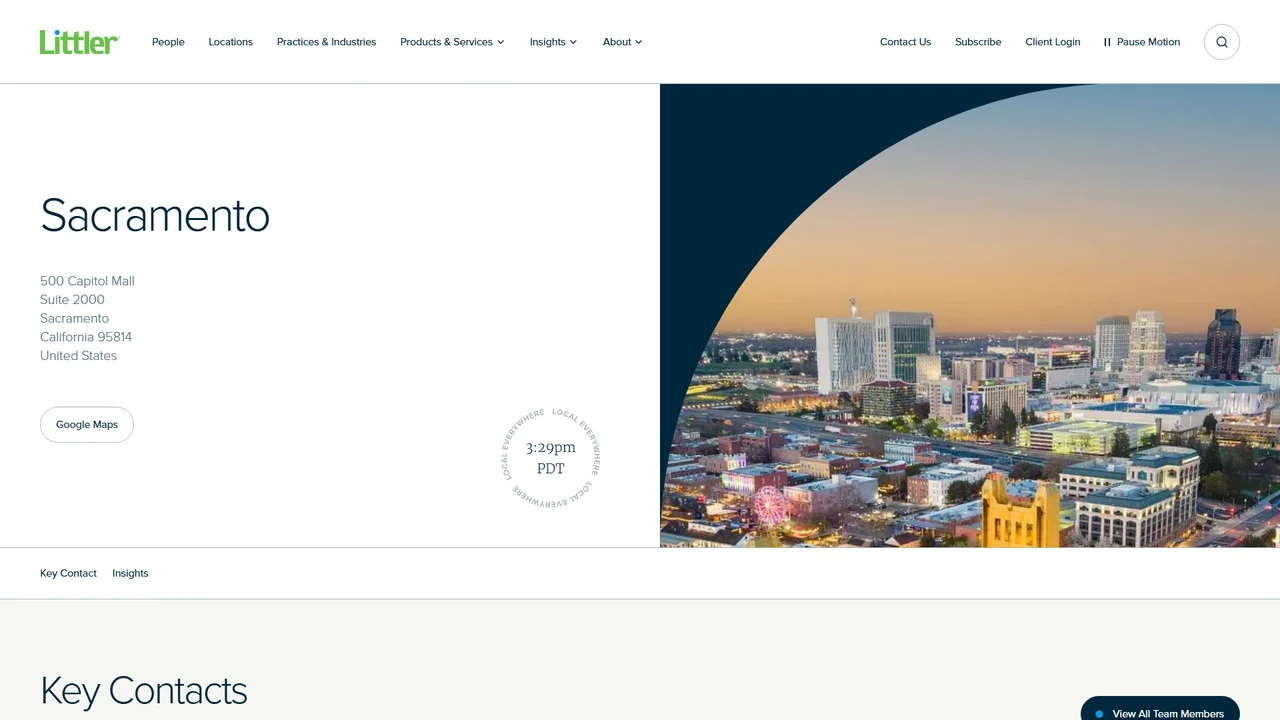 Littler Mendelson P.C. - Sacramento, CA office in Sacramento, California