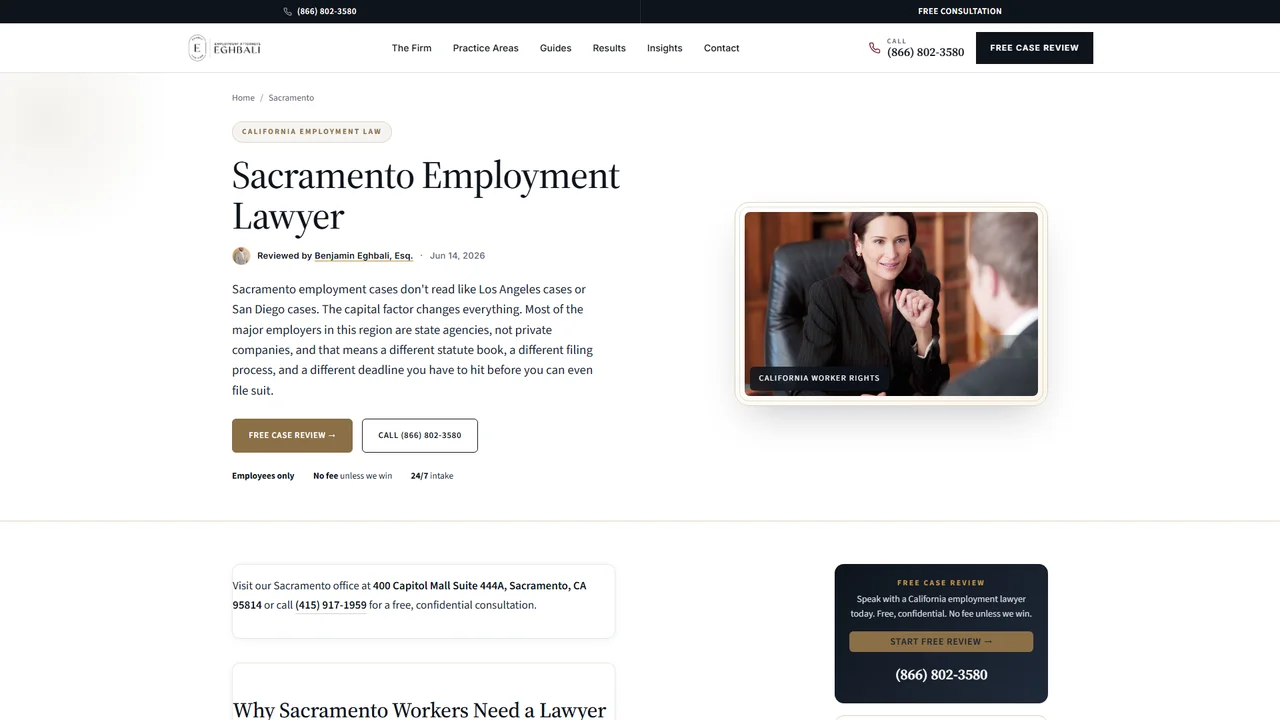 Eghbali Law Firm - Sacramento, CA office in Sacramento, California