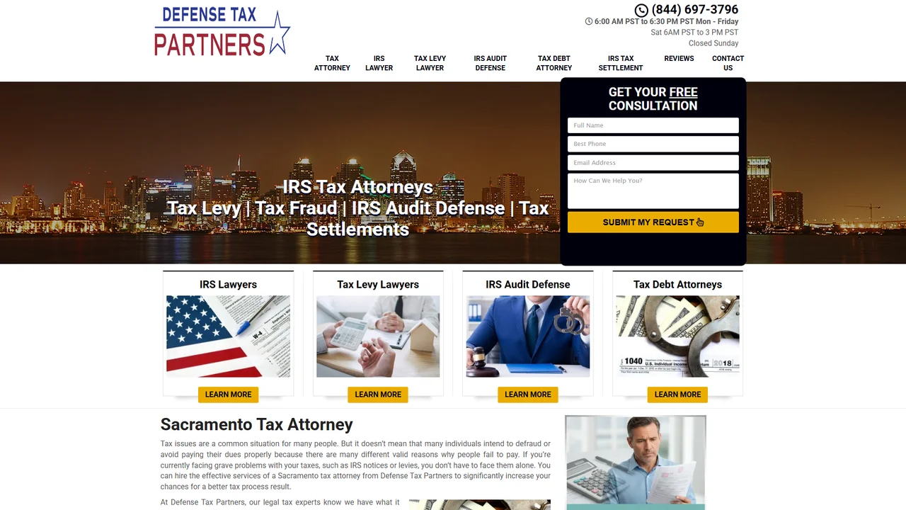 Defense Tax Partners, Sacramento, CA office in Sacramento, California