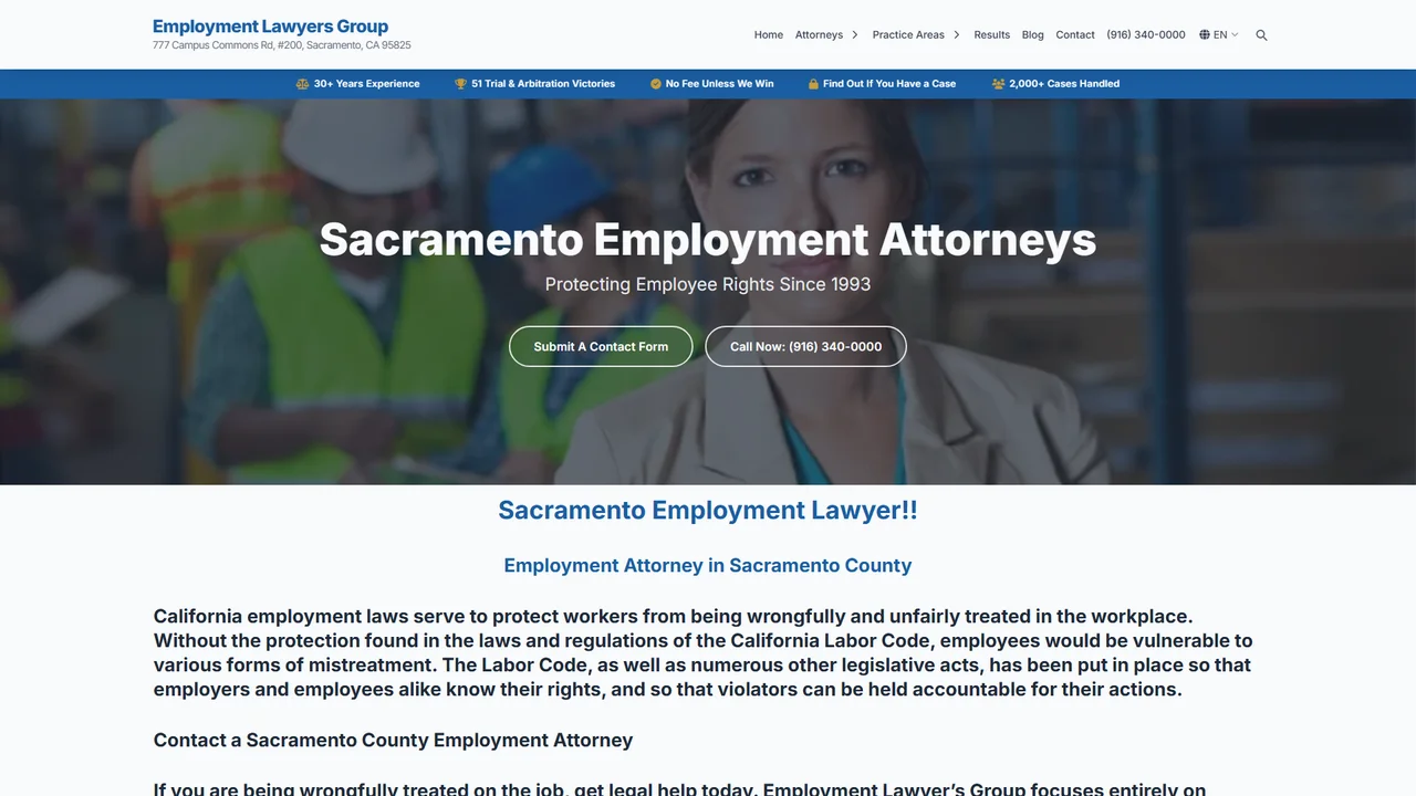 Employment Lawyers Group - Sacramento, CA office in Sacramento, California