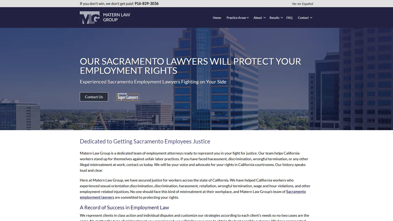 Matern Law Group, PC - Sacramento, CA office in Sacramento, California