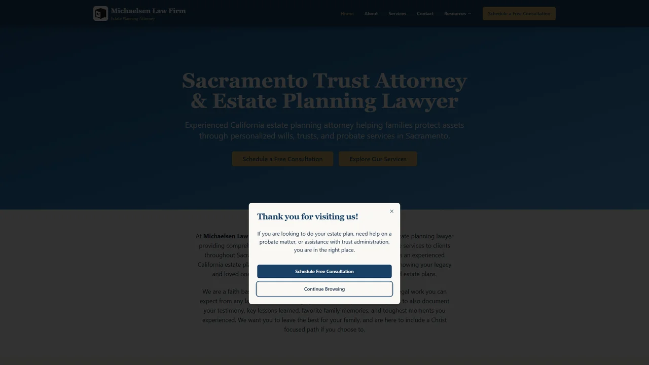 Michaelsen Law Firm - Sacramento, CA office in Sacramento, California
