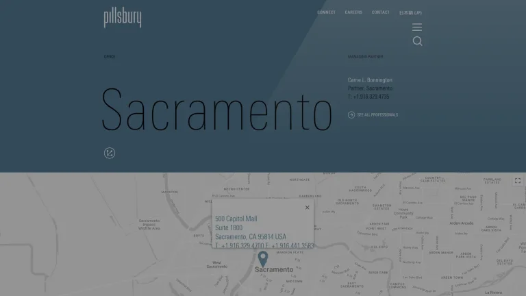 Pillsbury Winthrop Shaw Pittman LLP - Sacramento, CA - Attorney in Sacramento