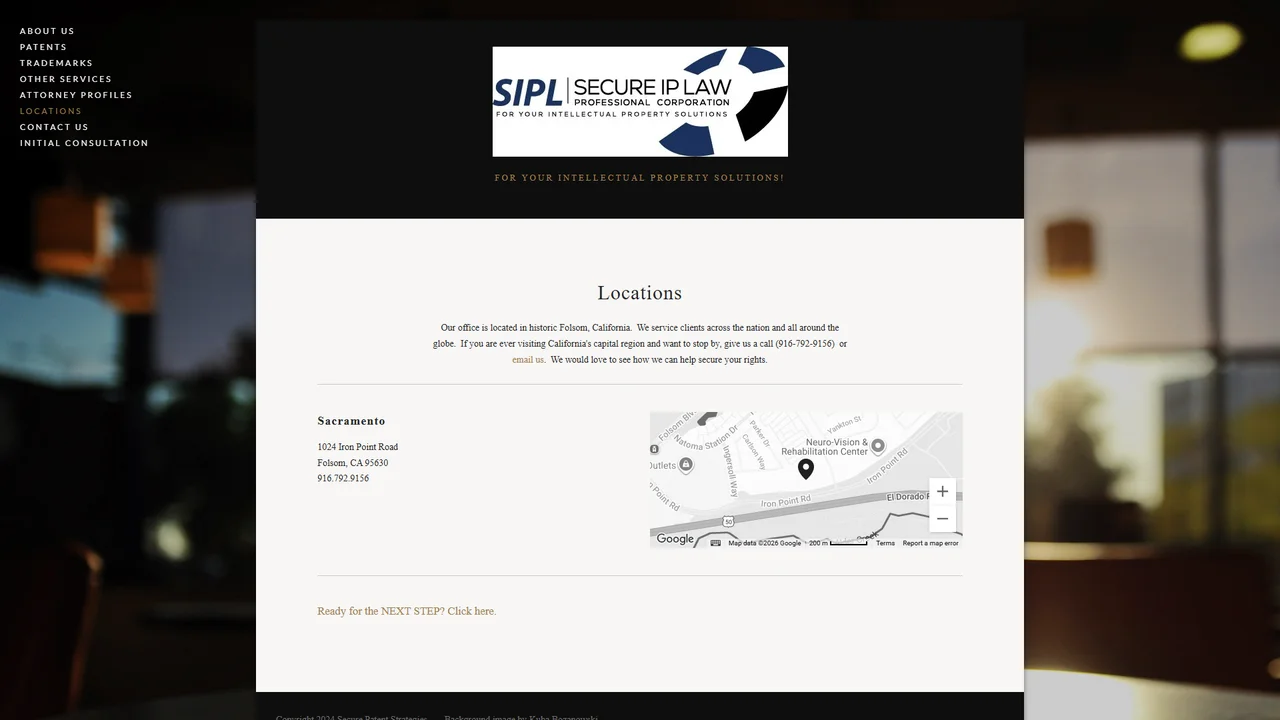 Secure Patent Strategies - Sacramento, CA office in Sacramento, California