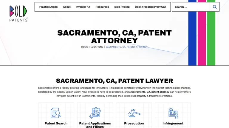 Bold Patents Law Firm - Sacramento, CA - Attorney in Sacramento