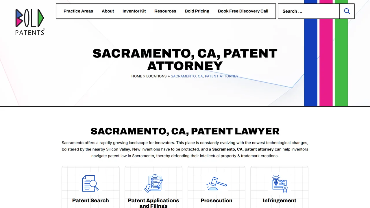 Bold Patents Law Firm - Sacramento, CA office in Sacramento, California