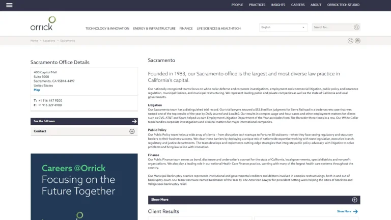 Orrick - Sacramento, CA - Attorney in Sacramento