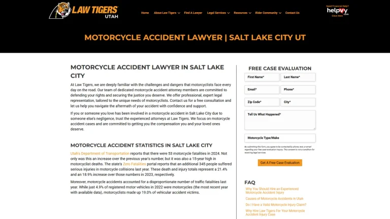 Law Tigers Motorcycle Accident Lawyers - Salt Lake City - Salt Lake City, UT - Attorney in Salt Lake City